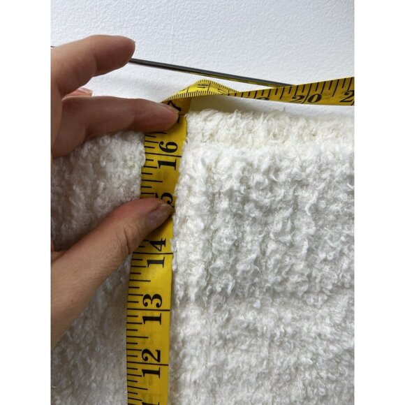 Skims Cozy Knit Shorts Womens Sherpa Pull On Casual Ivory White 2X/3X NWT - Picture 8 of 12